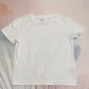 H&M Girls White T-Shirt Size 12